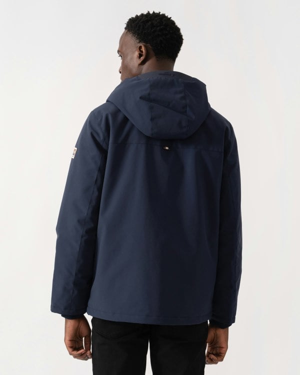 Aquascutum Mens Soft Shell Mid Parka - Navy 11