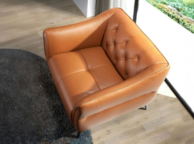 Angel Cerdá Chester Armchair Brown Leather Earth Clay 5098
