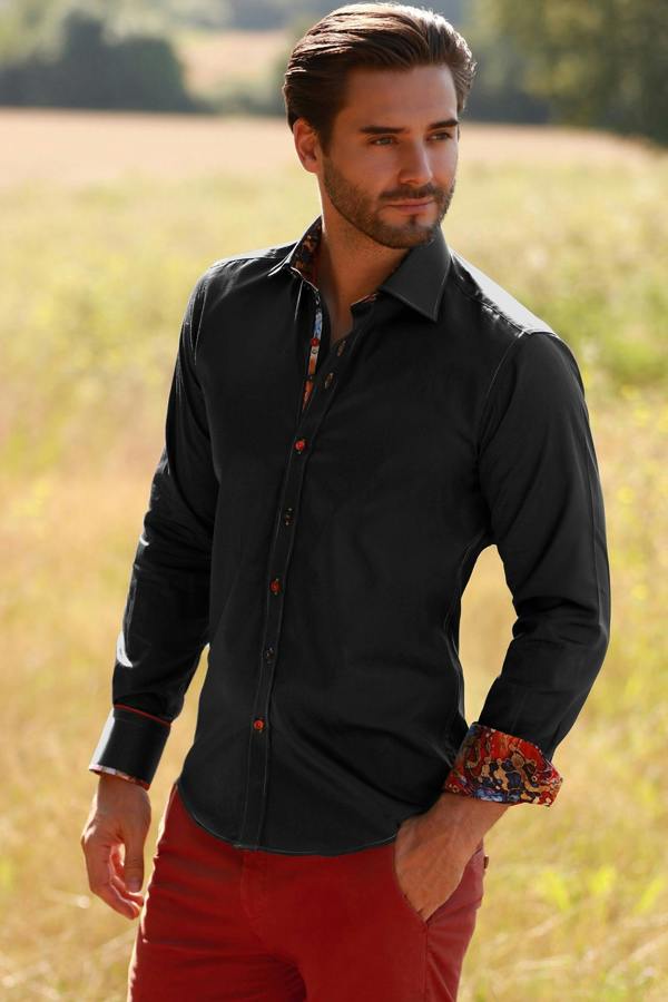 CLASSIC SIGNATURE PLAIN SHIRT - BEST SELLER – Premium Men's Patterned Shirt by Claudio Lugli | Bold Design, Tailored Fit, Best Printed Shirts