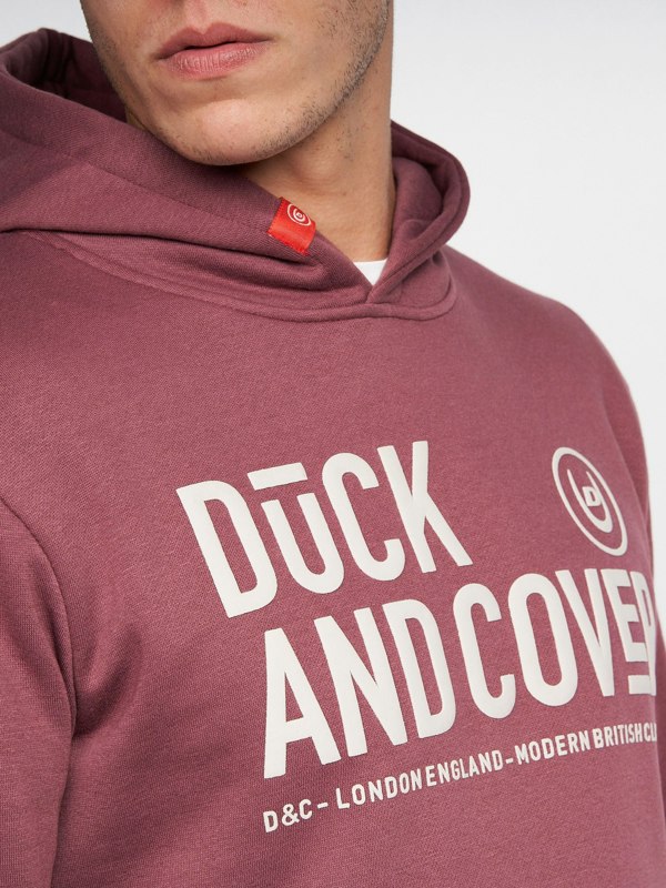 Duck and Cover Hillman Hoodie - Wine