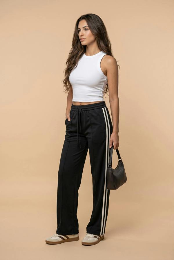 Urban Bliss Taped Trouser Black