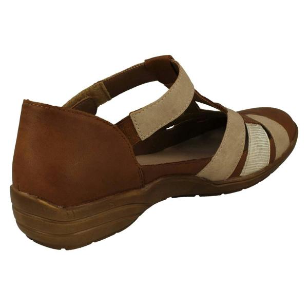 Remonte Ladies Remonte Cut Out Detailed Wide Fitting Summer Shoes R7601