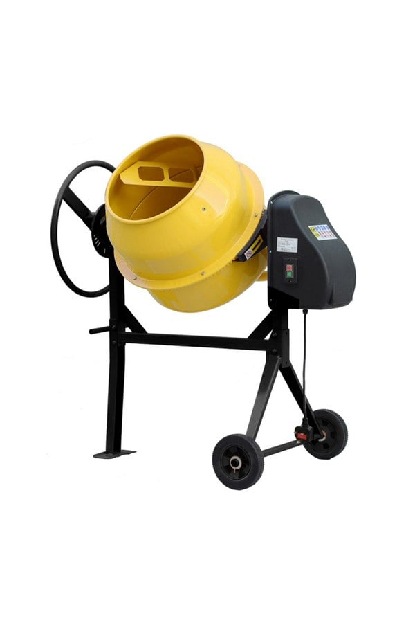 Living and Home 110cm W x 70.5cm D Electric Portable Cement Concrete Mixer with Wheels