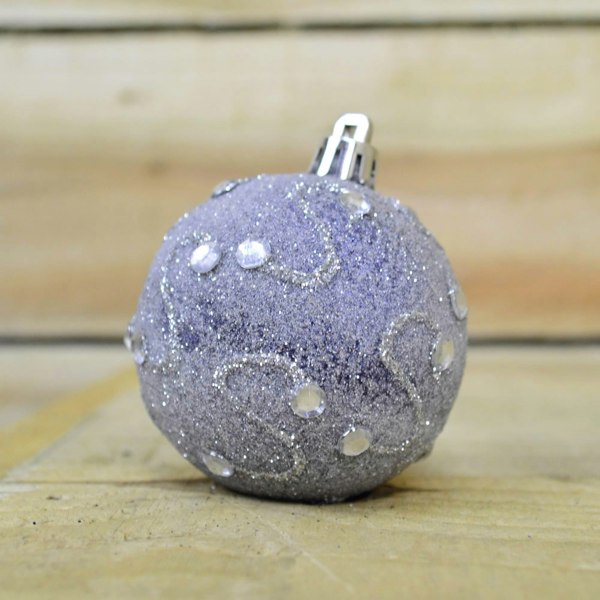 Samuel Alexander 9 Pack Premier 60mm Deluxe Glitter Christmas Tree Baubles - Midnight Blue