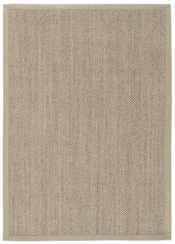 Bordered Light Beige Non-Slip Sisal Rug |Natural Home Decor