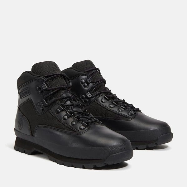 Timberland Euro Hiker Workwear I Blackout Leather Men's Boots - Black