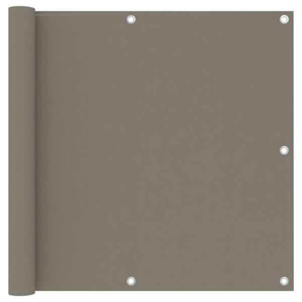 Berkfield Balcony Screen Taupe 90x500 cm Oxford Fabric