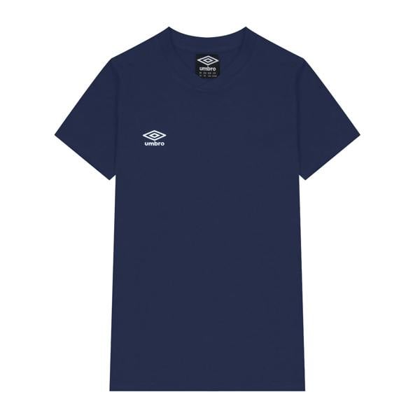 Umbro Childrens/Kids Club Leisure T-Shirt - Navy/White - 