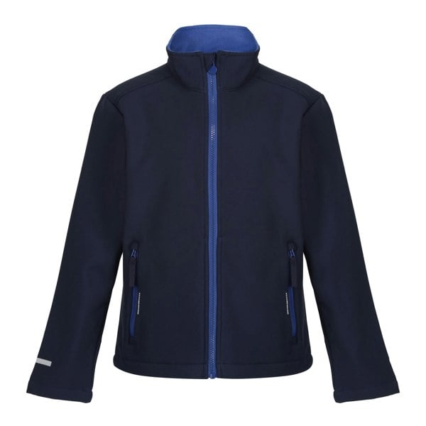 Regatta Boy's Ablaze 2 Layer Soft Shell Jacket - Navy/New Royal