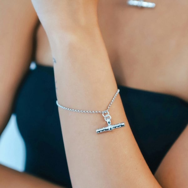 Luna Charles Lola T-Bar Bracelet | 925 Sterling Silver