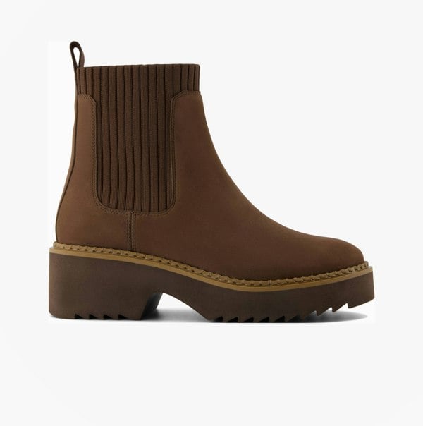 TOMS MILLIE Womens Ankle Boots Dark Brown