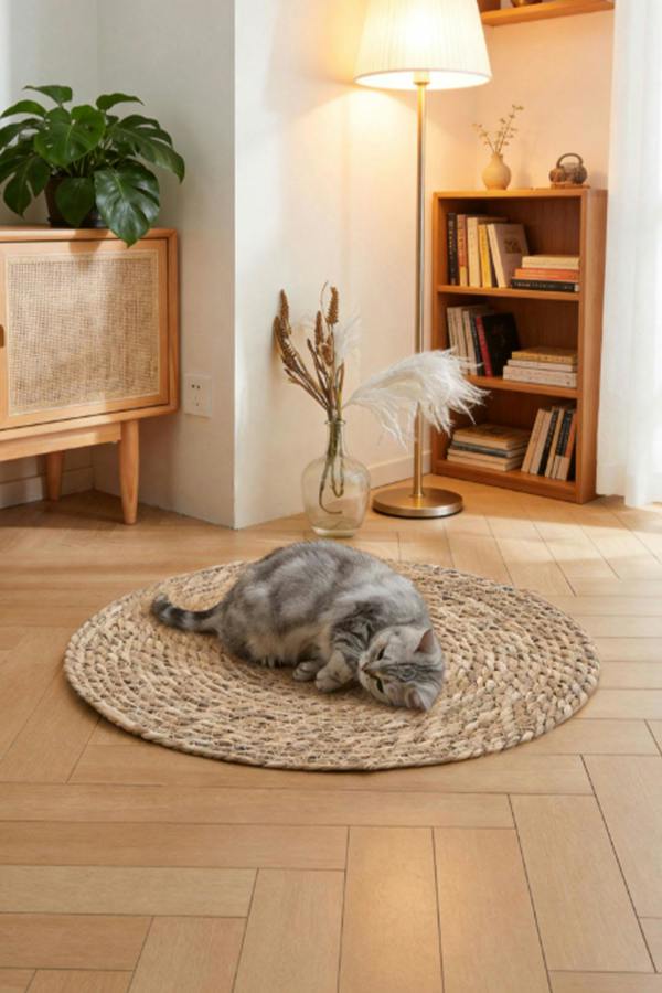 40cm Round Floor Cat Scratching Mat