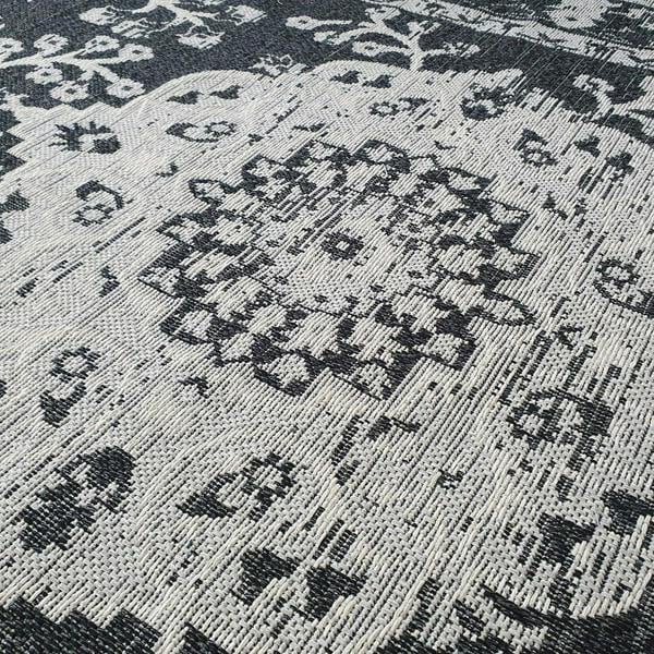 Black Oriental Rug Cotton Washable Rugs Runners Grey Oriental Traditional Pattern Large Small Flat Weave Carpet