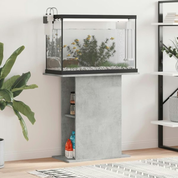 Berkfield Aquarium Stand Concrete Grey 36x75x72.5 cm Engineered Wood