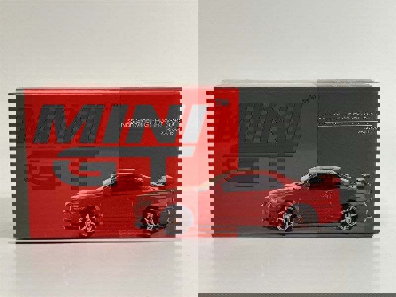 Mini GT Nissan Skyline GT R R34 V Spec Active Red RHD 1:64 Mini GT MGT00796R