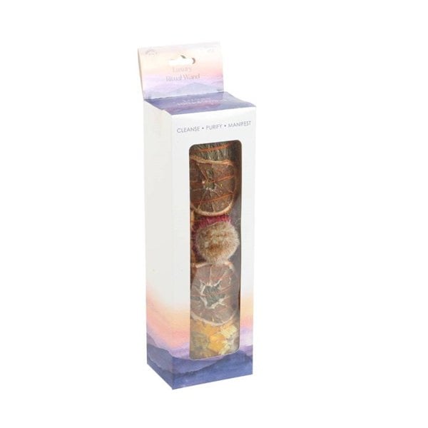 Serano 9in Ritual Wand Smudge Stick with Rosemary, Palo Santo and Quartz