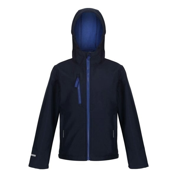 Regatta Boy's Ablaze 3 Layer Soft Shell Jacket - Navy/New Royal