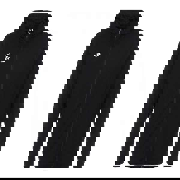 Umbro Mens Pro Fleece Full Zip Hoodie - Black/White