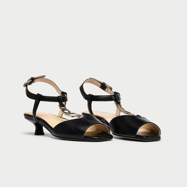 Calla Naomi Shoes - Black Leather