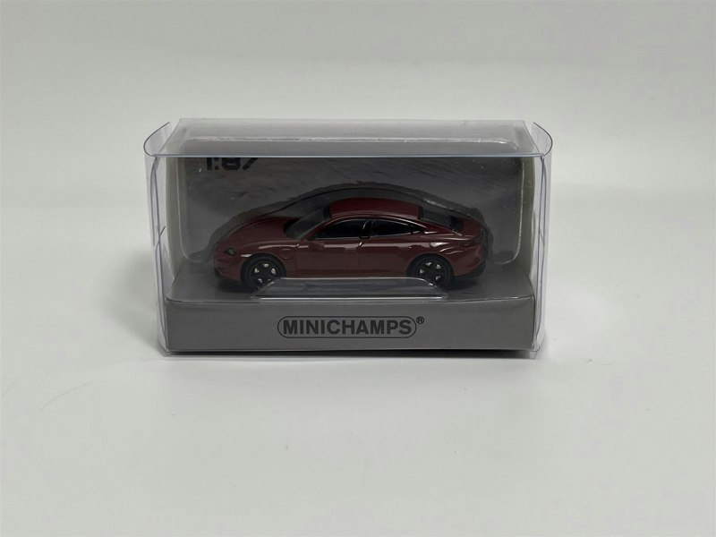 Minichamps Porsche Taycan Turbo S 2019 Dark Red 1:87 Minichamps 870068404