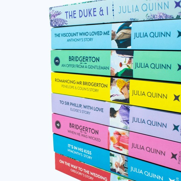 Little Brown Bridgerton Family Book Series Complete Books 1-8 Collection Set by Julia Quinn NETFLIX