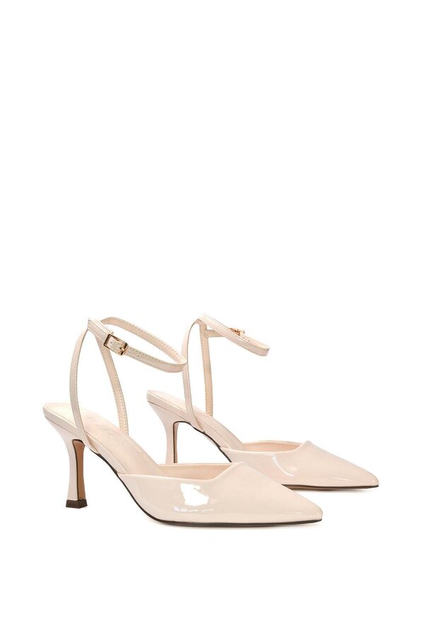 XY LONDON Pointed Toe Stiletto Heels With Ankle Strap