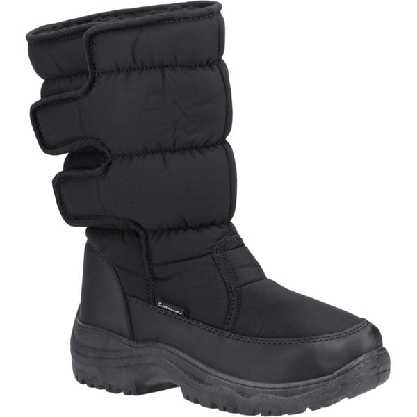 Cotswold Welland Textile Women's Black Winter Mid Calf Boots