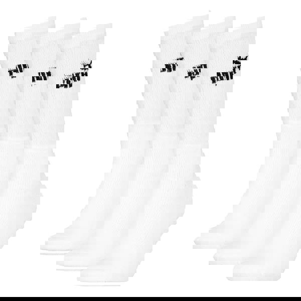 Puma Unisex Adult Crew Socks (Pack of 3) - White - 