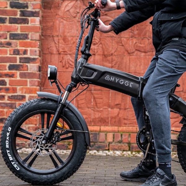 Hygge Bikes Sorø 2026 - Folding Fat Tyre E-Bike 48V 14.5Ah - Obsidian Black