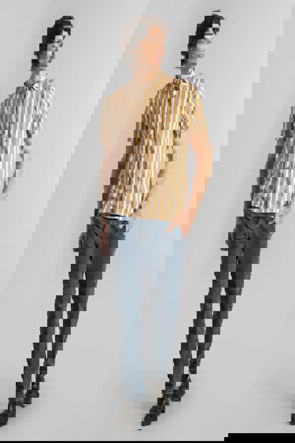 ENORSIA Men's Short Sleeve Stripe Jersey Shirt