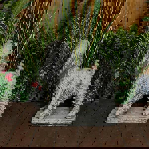 Stone Cast Standing Cocker Spaniel Garden Ornament 