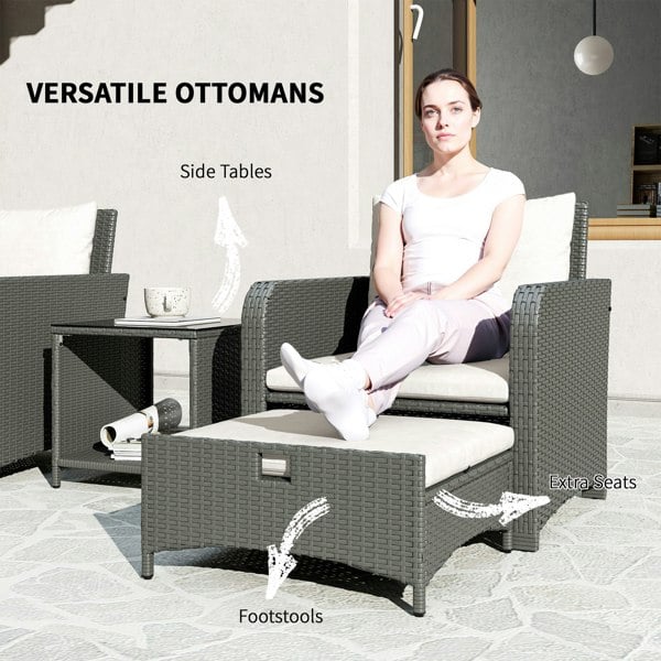 Rattan Chair Set