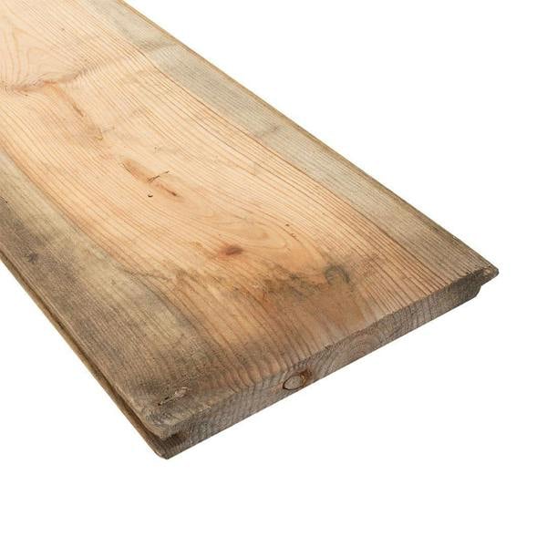 Snowdon Timber Untreated Reject Tongue and Groove Matchboard Cladding (T) 12mm (W) 120mm (L) 1.2m - Pack of 10