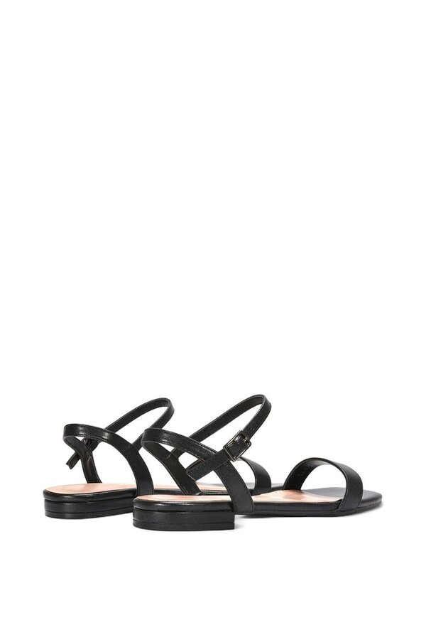 XY LONDON Open Toe Flat Strappy Sandals With Ankle Strap