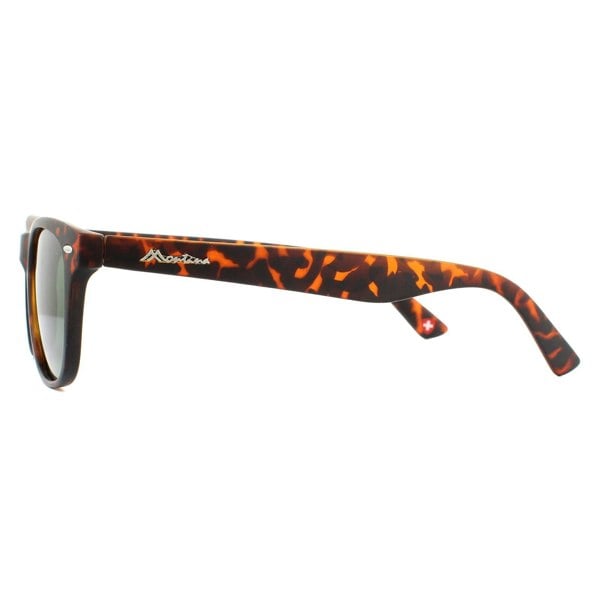 Montana Sunglasses MP10 A Matte Turtle Brown Rubbertouch G15 Green Polarized