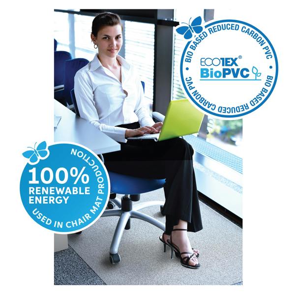 Floortex Ecotex® BioPVC Rectangular Chair Mat