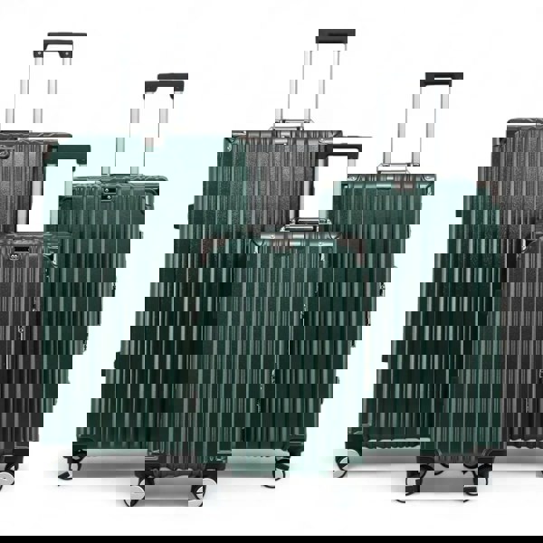 Infinity Luggage Robust Hard Shell Luggage 8 Wheel Suitcase Set