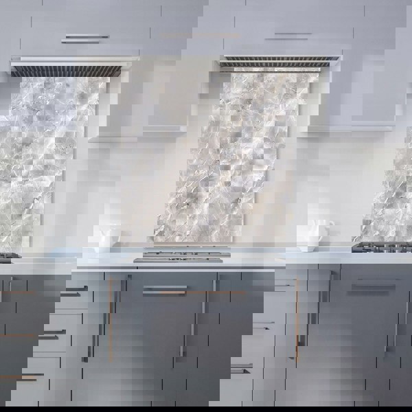 Warren Reed - Designer Polished Grey Marble Effect Kitchen Splashback