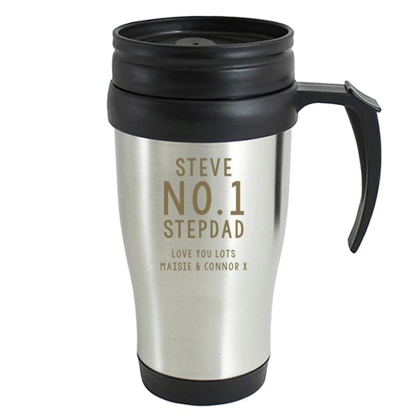 Personalised Memento Company Personalised Stainless Steel Travel Mug
