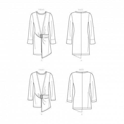 New Look Sewing Pattern 6686, Tops for Women, A (8-10-12-14-16-18-20) - Intermediate