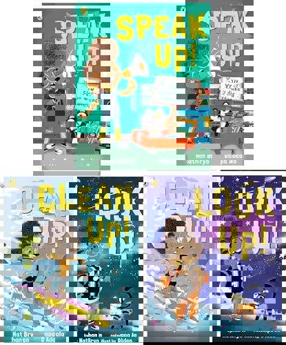 Nathan Bryon 3 Books Collection set (Look Up!, Clean Up!, Speak Up!) | Inspiring Children’s Picture Books on Kindness, Environment & Confidence