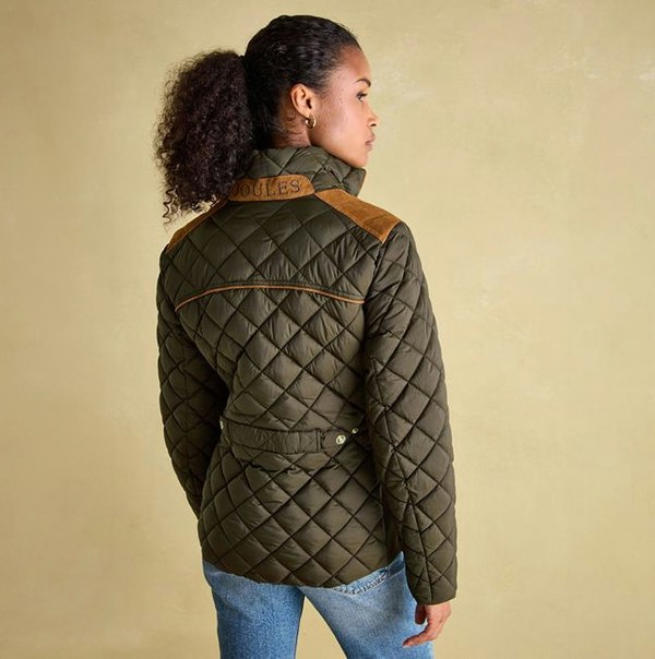 Joules BRAEMAR LUXE Womens Coat Heritage Green