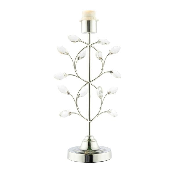 Modern Tree Branch Designed Table Lamp Base in Plated Polished Chrome Image 1