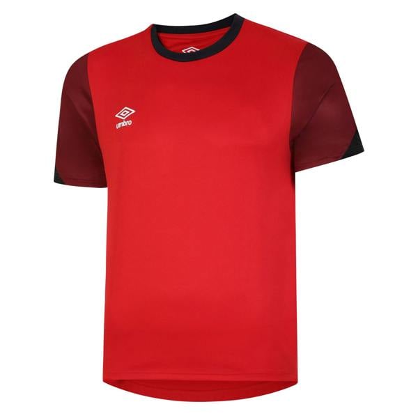 Umbro Mens Total Training Jersey - Vermillion/Biking Red/Black