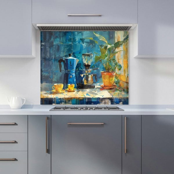 Warren Reed - Designer Morning Coffee: A Painterly View Kitchen Splashback