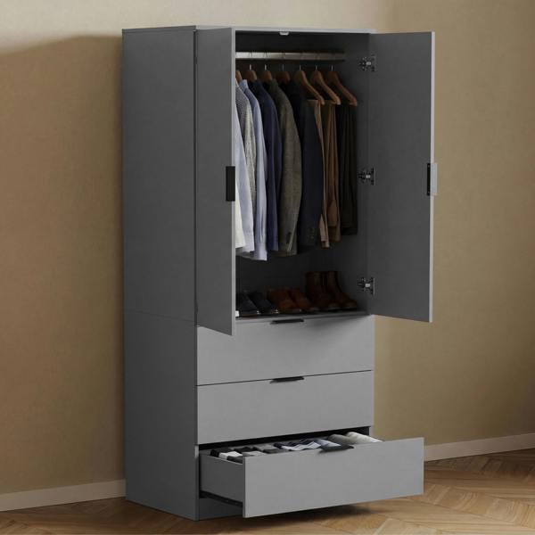 Vida Designs Trega 2 Door 3 Drawer Wardrobe