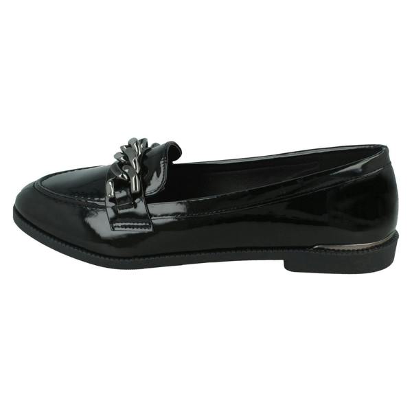 Spot On Ladies Spot On Smart Slip On Loafers F80545
