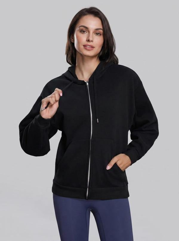 Anniou Fleece Lined Full Zip Hoodie