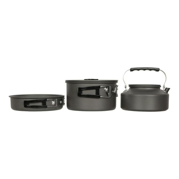 Mountain Warehouse Camping Cookware Set - Charcoal - 