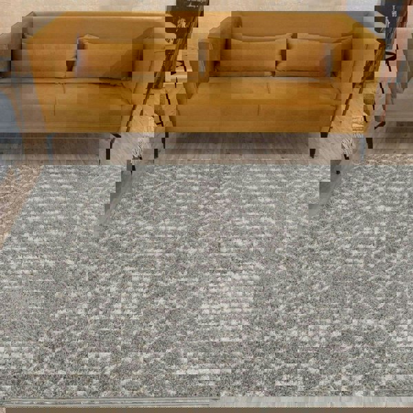 Moroccan-style thick shaggy rug pet-friendly, easy to clean